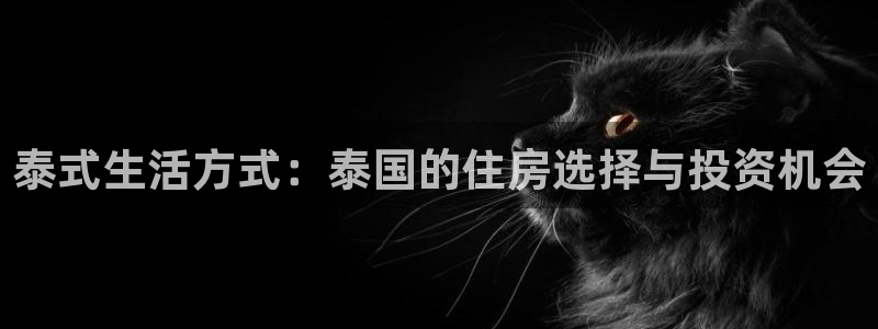 新宝5账号注册：泰式生活方式：泰国的住房选择与投资机会