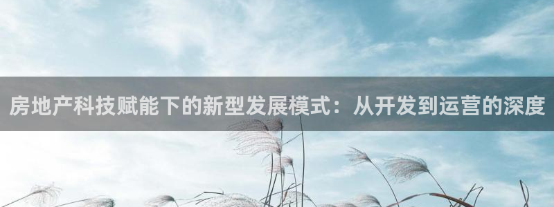 新宝5挂机软件：房地产科技赋能下的新型发展模式：从开发到运营