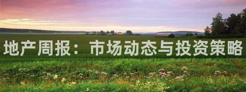 新宝5测速在线：地产周报：市场动态与投资策略