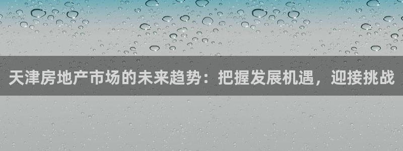 新宝5官方网站：天津房地产市场的未来趋势：把握发展机遇，迎接
