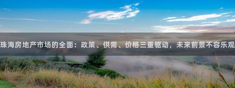 新宝5怎么代理：珠海房地产市场的全面：政策、供需、价格三重驱