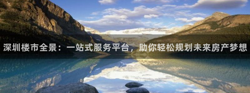 新宝5王问74OOO5：深圳楼市全景：一站式服务平台，助你轻