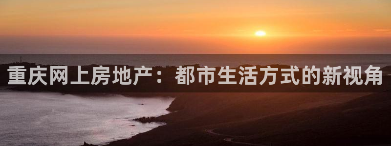 新宝5手机登陆：重庆网上房地产：都市生活方式的新视角
