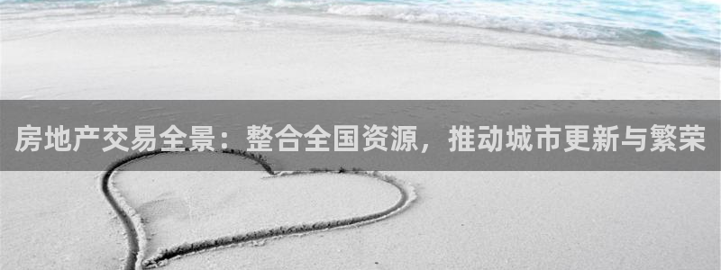 新宝注5册：房地产交易全景：整合全国资源，推动城市更新与繁荣