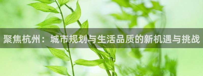 新宝5苹果手机下载：聚焦杭州：城市规划与生活品质的新机遇与挑