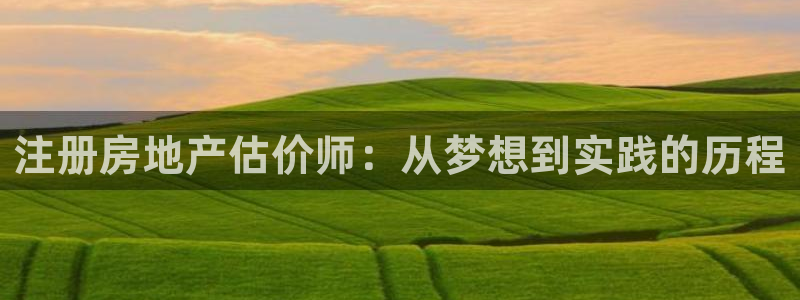 新宝5 888：注册房地产估价师：从梦想到实践的历程