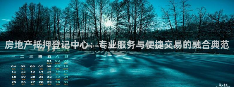 新宝5娱乐注：房地产抵押登记中心：专业服务与便捷交易的融合典