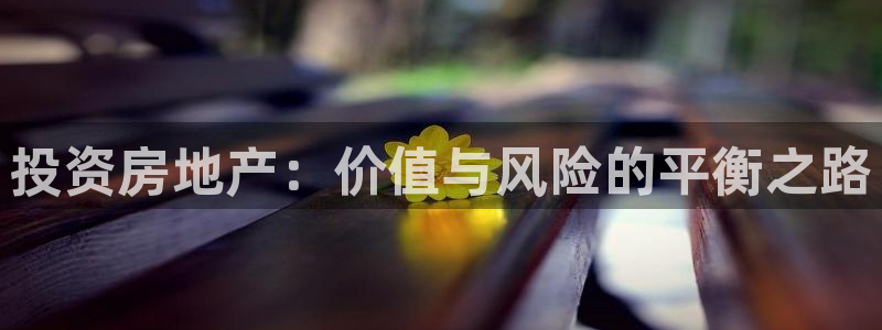 新宝5彩票是正规平台吗：投资房地产：价值与风险的平衡之路