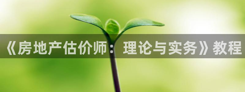 新宝5手机测速：《房地产估价师：理论与实务》教程