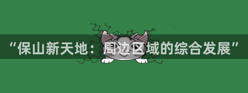 新宝5娱乐多：“保山新天地：周边区域的综合发展”